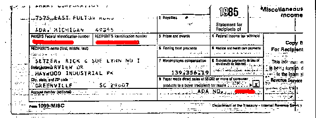 ,   ,    1985      " "?    ,    ""  ?     1985    Amway     $139,356.19.   ,          ,     .