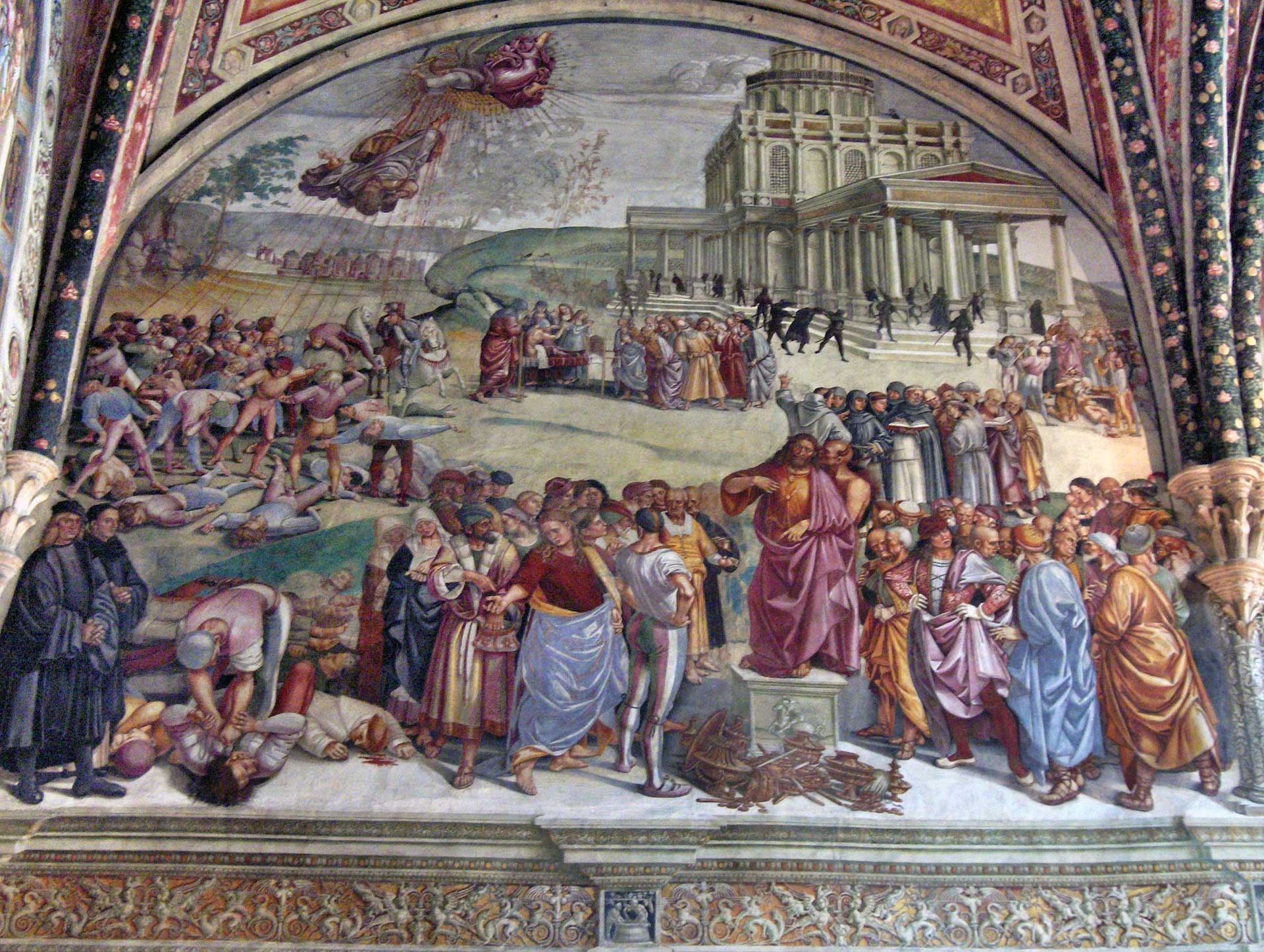 Проповеди и деяния антихриста (фрески капеллы Сан-Бризио Домского собора в Орвието)