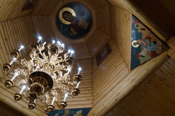 Купол храма пророка Илии в деревне Кандинка Томского района Томской области