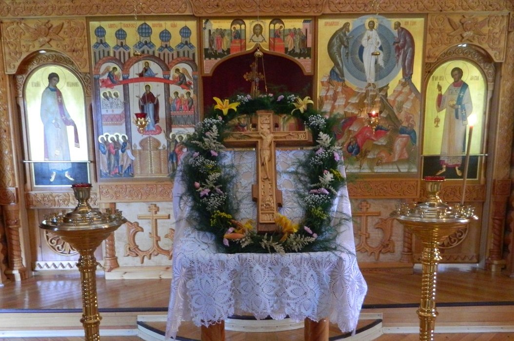 Происхождение (изнесение) Честных Древ Животворящего Креста Господня. Фото - иеромонах Никита Зверев
