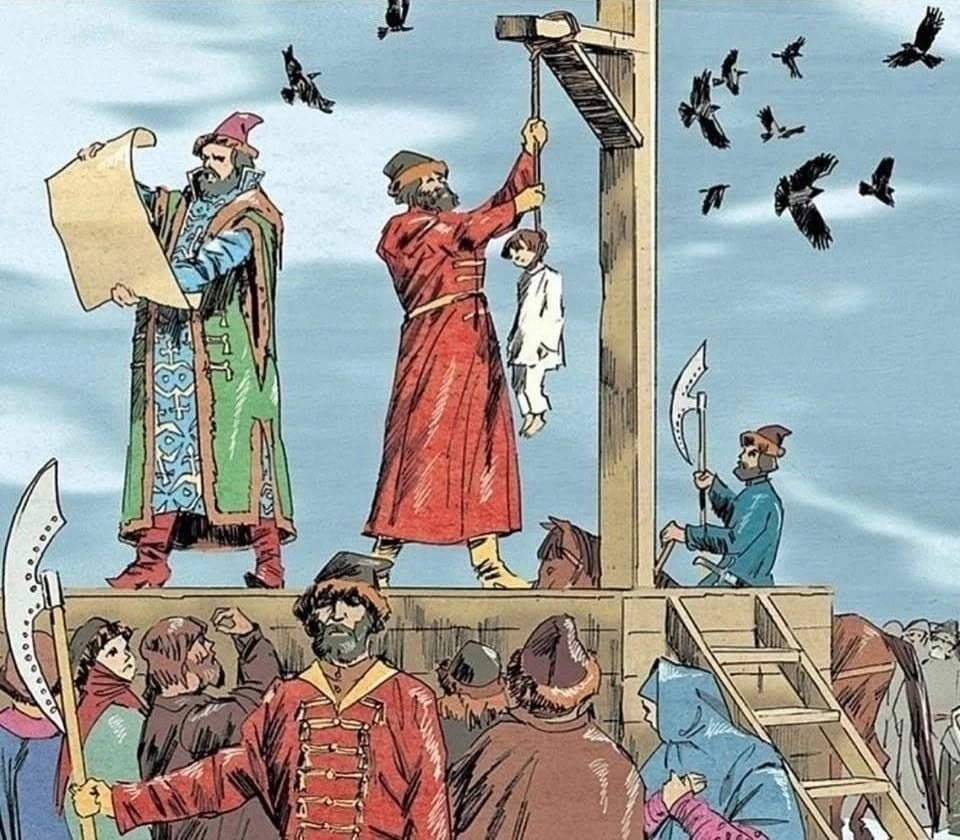 Казнь "Воренка". Художник Игорь Сакуров