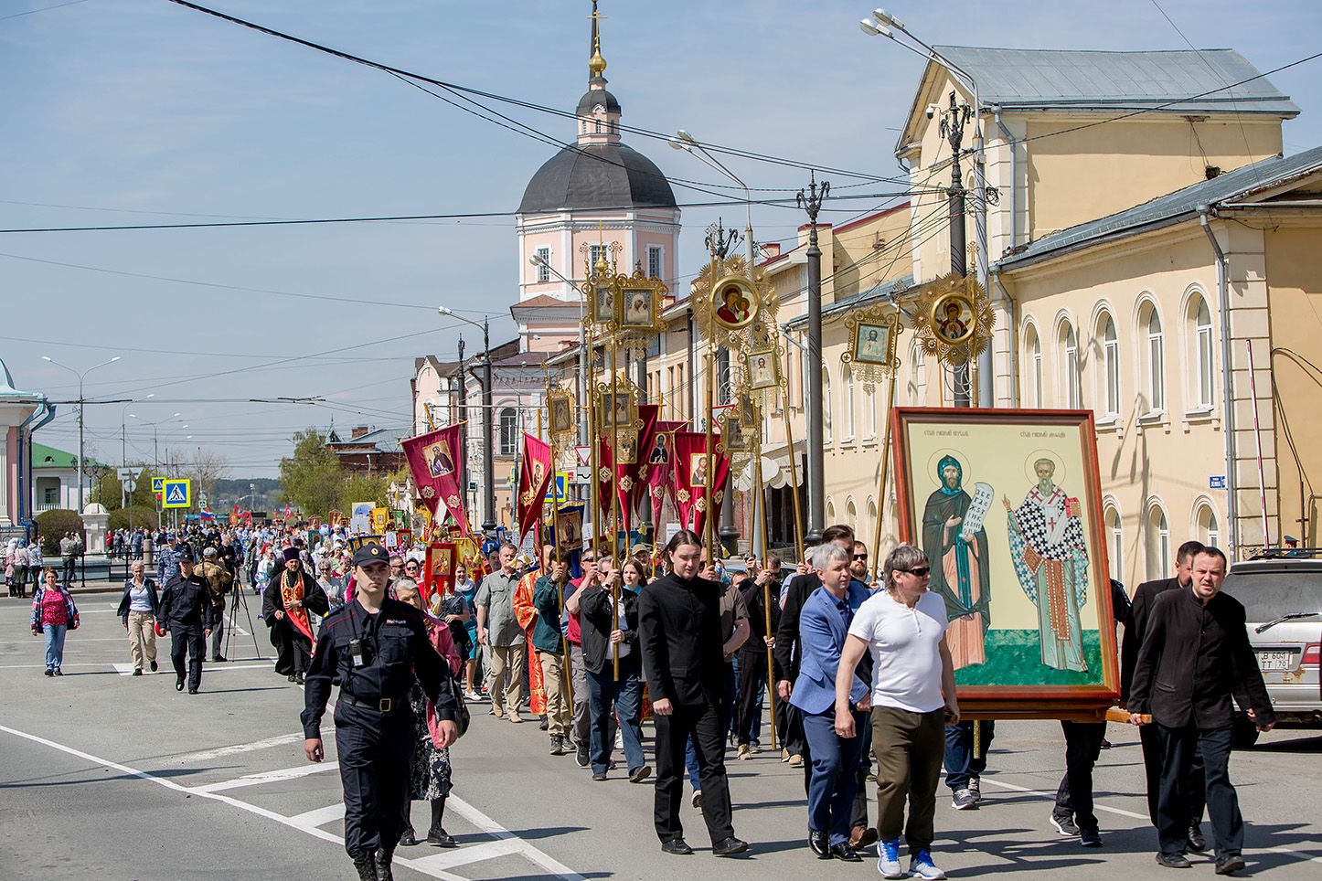 Томский крестный ход в честь святых Кирилла и Мефодия 21 мая 2023 года