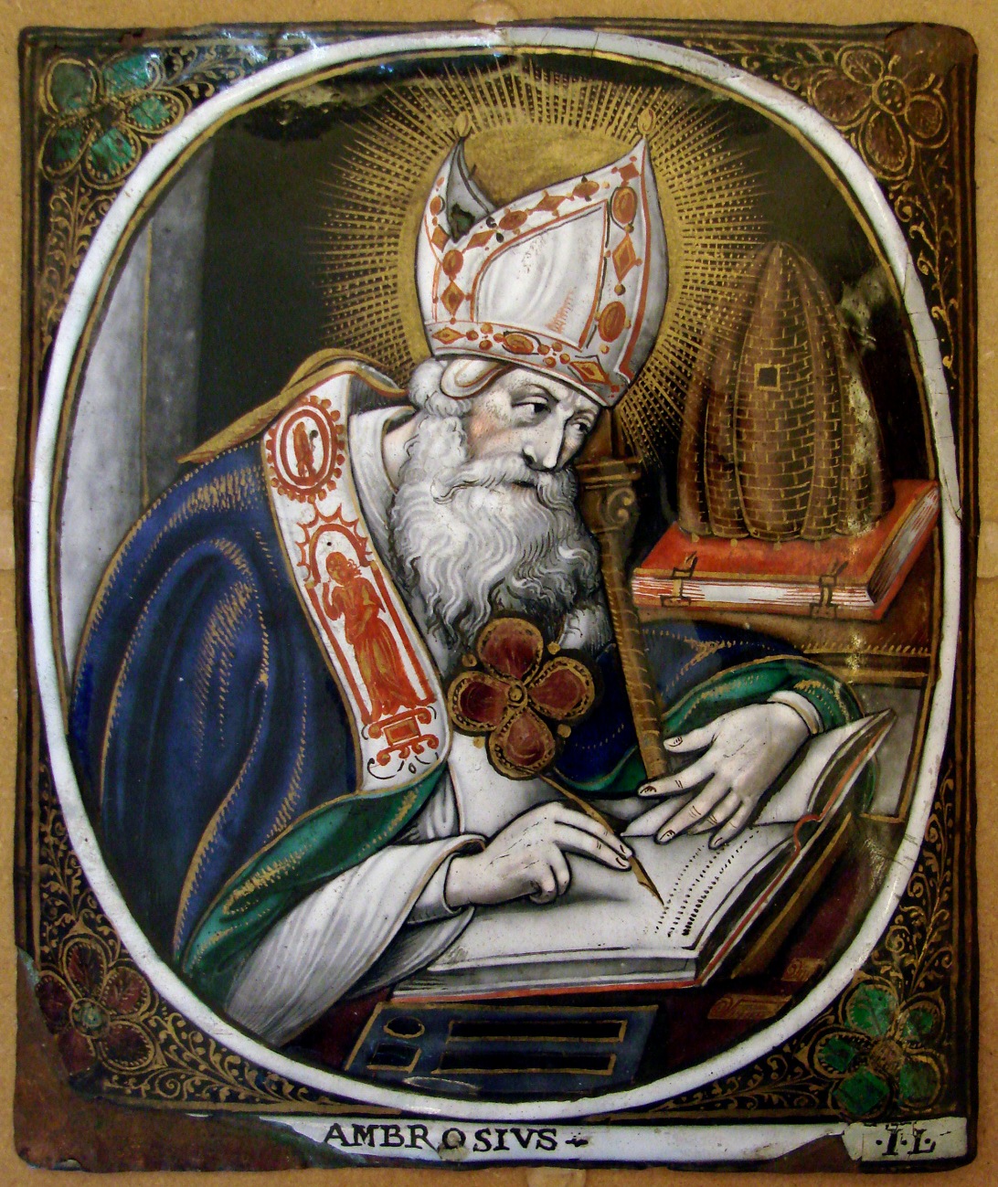 Святитель Амвросий Медиоланский. Икона