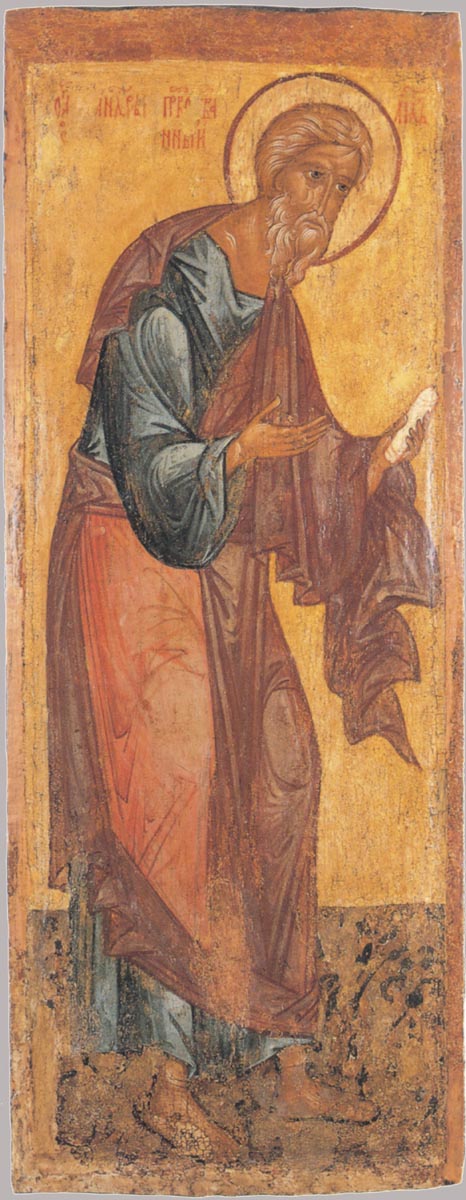 Апостол Андрей Первозванный. Икона, XV век