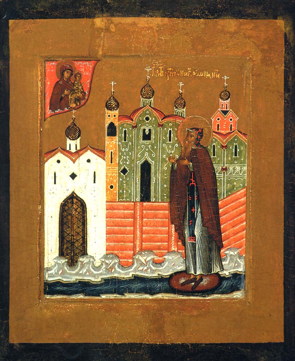 Преподобный Антоний Римлянин. Икона, 1-я треть XVII века
