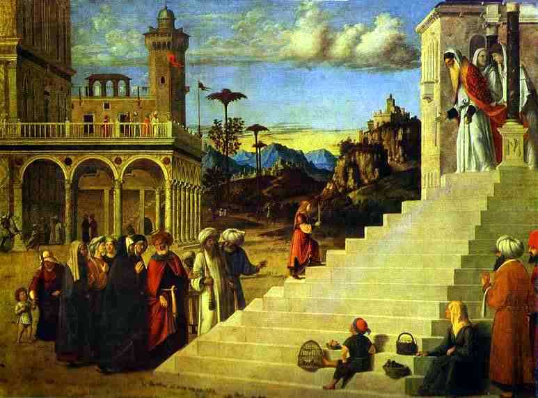 Введение во Храм Девы Марии. Художник Джованни Батиста Чима да Конельяно  (1500) 
