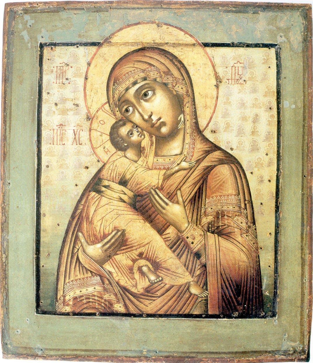Икона Пресвятой Богородицы "Владимировская", XVII век