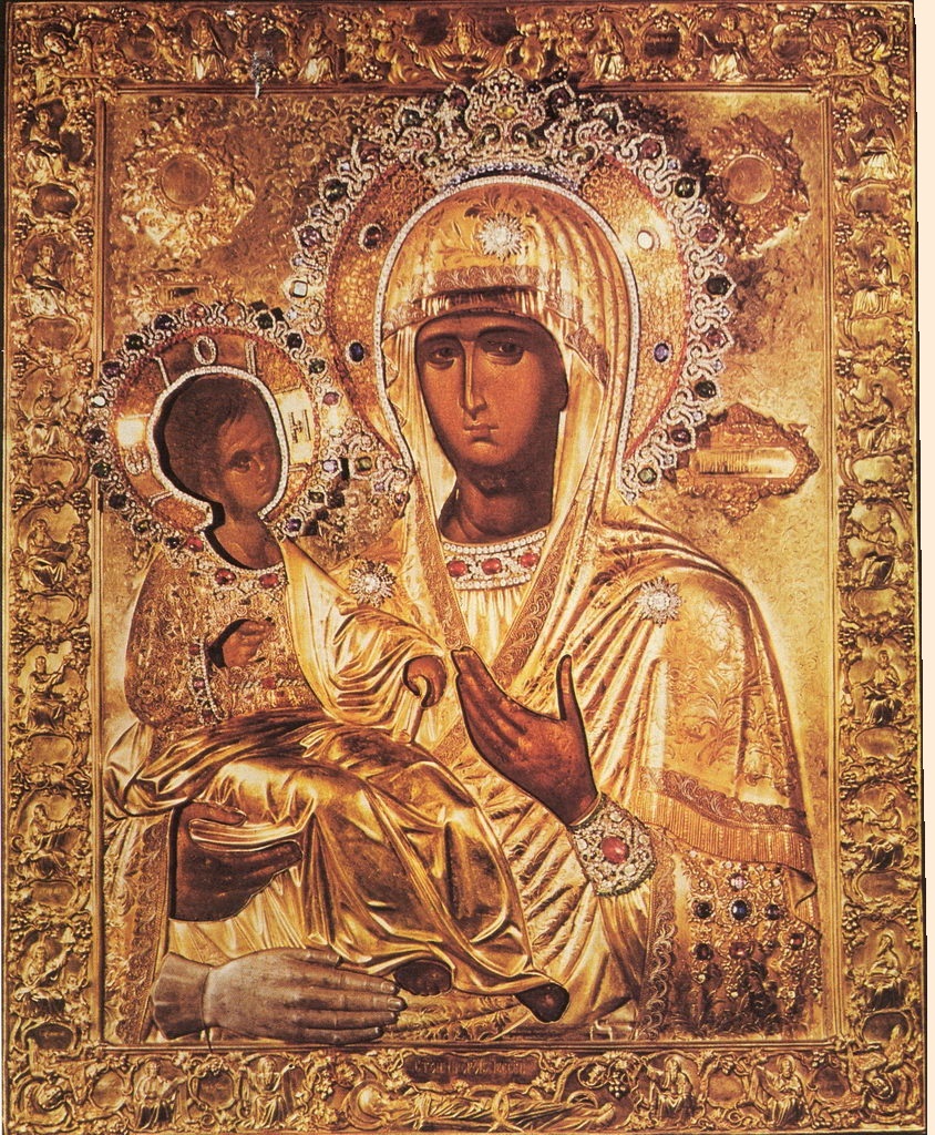 Икона Пресвятой Богородицы "Троеручица"