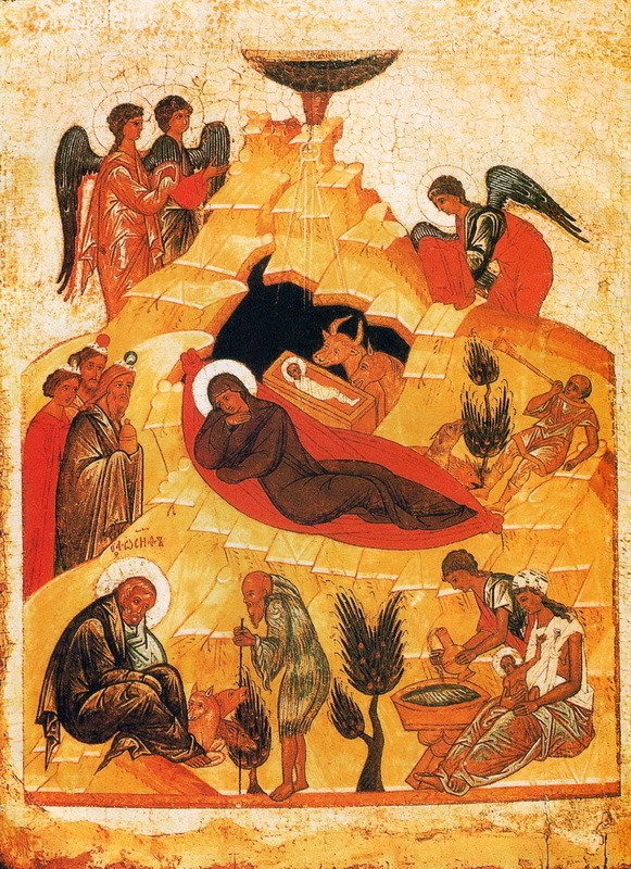 Рождество Христово. Икона начала XVI века