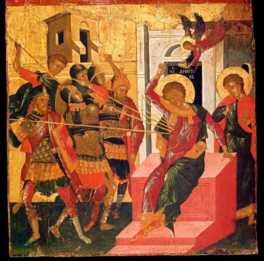 Кончина великомученика Димитрия Солунского. Икона, XV век. Венеция