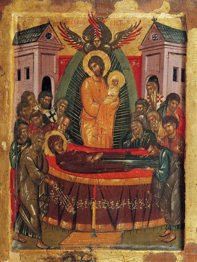 Успение Пресвятой Богородицы. Икона, XV век. Патмос, монастырь св. Иоанна Богослова