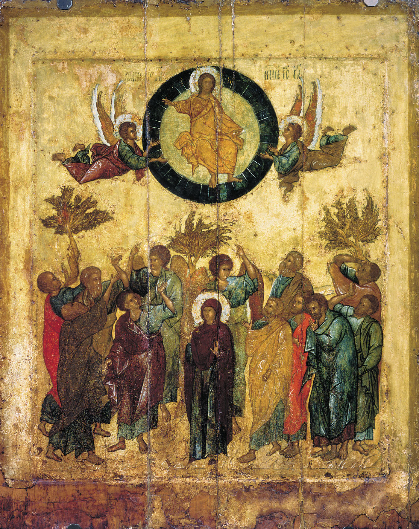 Вознесение Господне. Икона, середина XV века