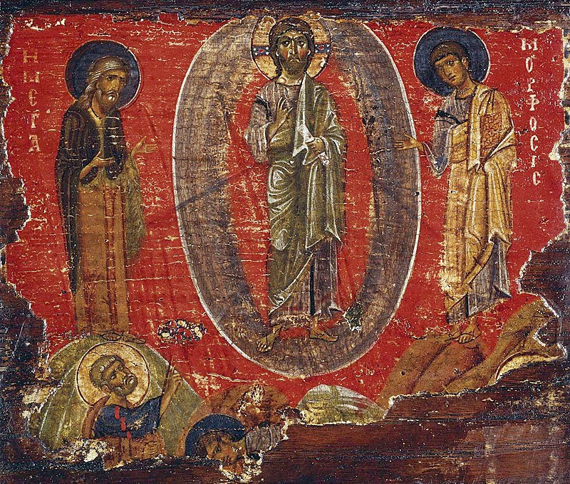 Преображение Господне. Икона, XII век.  Византия