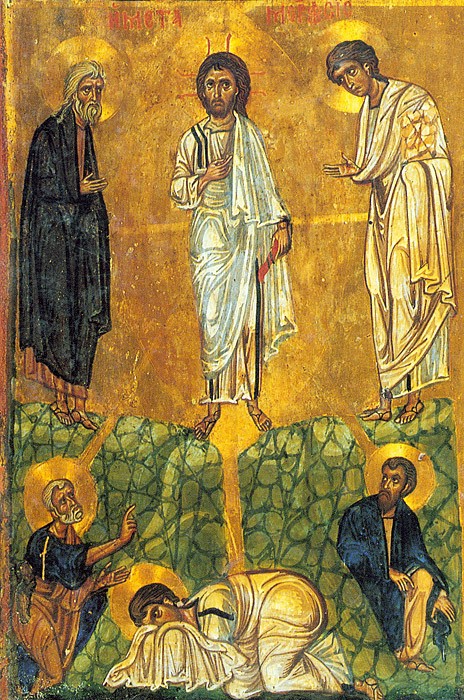Преображение Господне. Икона,  XIII век. Монастырь святой Екатерины, Синай 