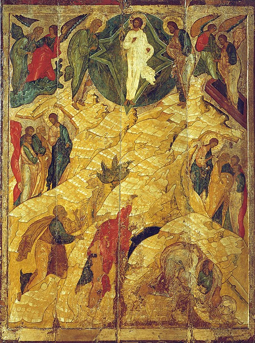 Преображение Господне. Икона, XVI век. Великий Новгород