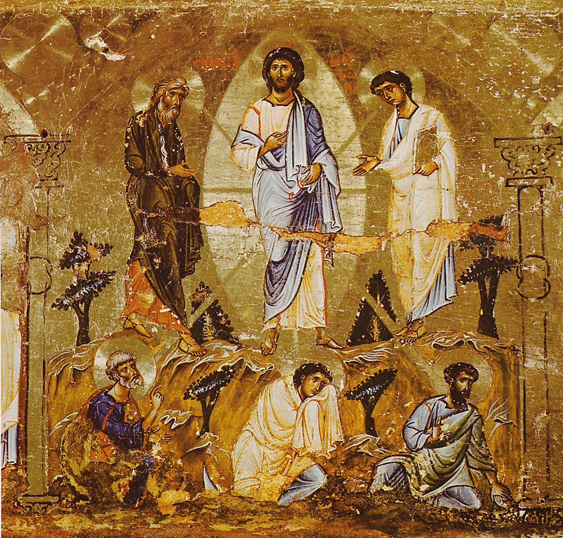 Преображение Господне. Икона, XII век. Монастырь святой Екатерины. Синай