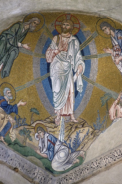 Преображение Господне. Мозаика, XI век. Монастырь Дафни, Греция 