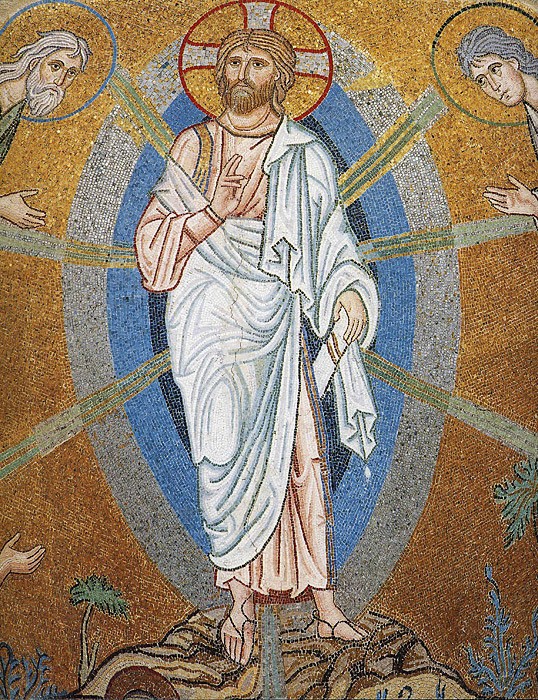 Преображение Господне. Мозаика, XI век. Монастырь Дафни, Греция 