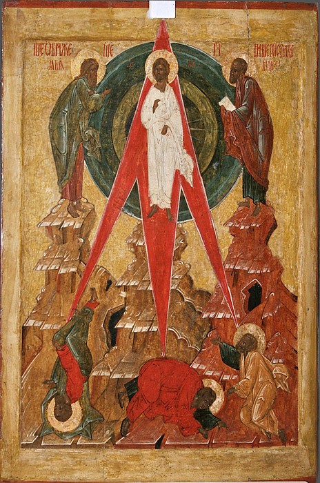 Преображение Господне. Икона, XVI век. Псков