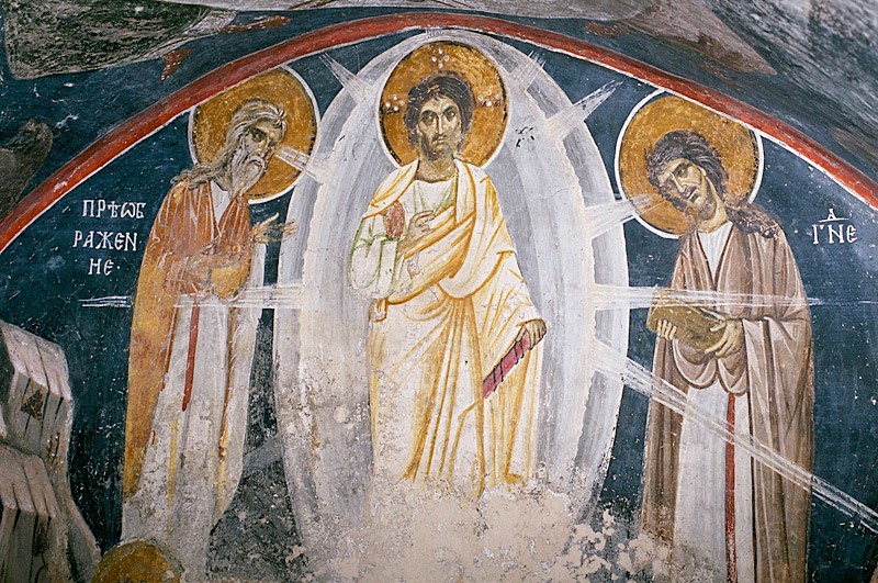 Преображение Господне. Фреска, XIII век. Бояны, Болгария