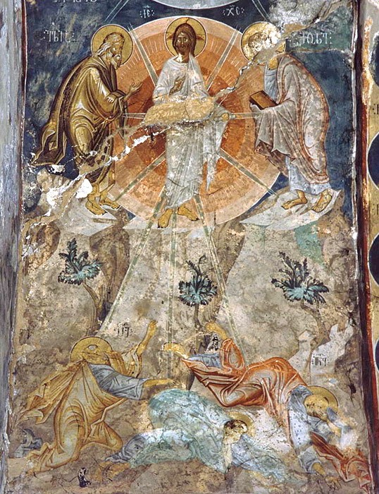 Преображение Господне. Фреска, XIV век. Убиси, Грузия