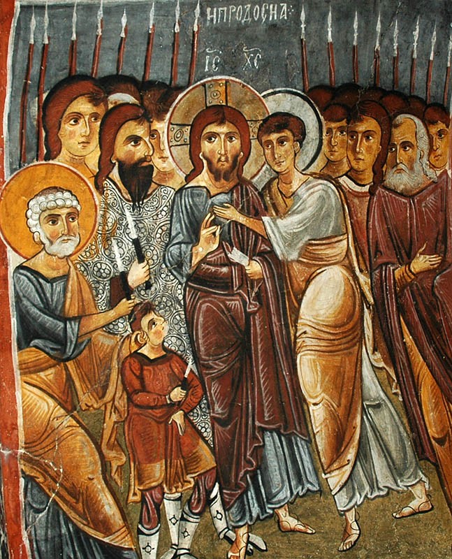 Великая Пятница. Поцелуй Иуды. Пещерная церковь, XI век. Каппадокия