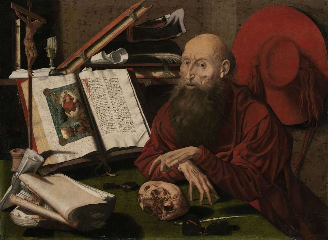 Святой Иероним Стридонский. Художник Маринус ван Реймерсвале, 1535