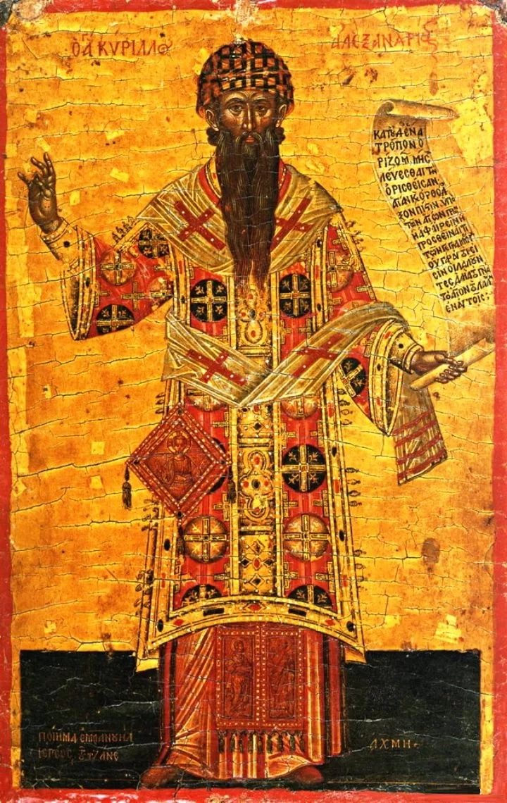 Святитель Кирилл Александрийский. Икона, Византийский музей, Афины, XVII в.