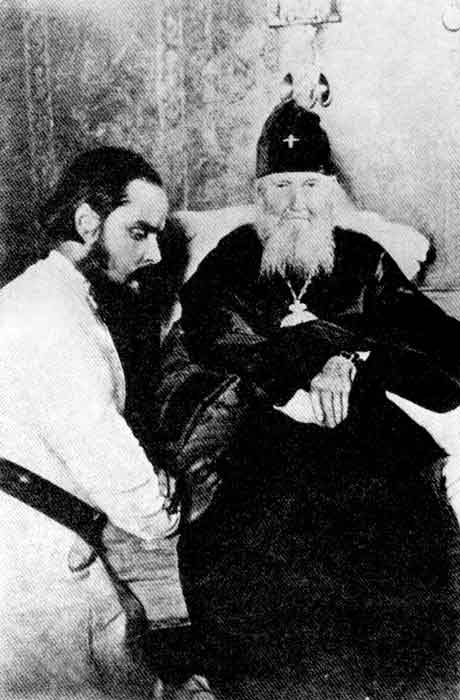 Священномученик Сергий Мечев у святителя Макария (Невского) в Николо-Угрешском монастыре