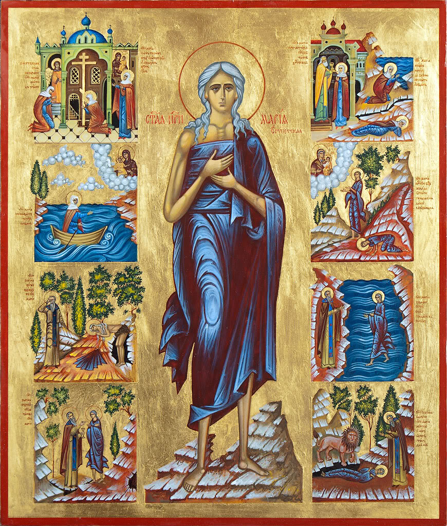 Преподобная Мария Египетская. Икона