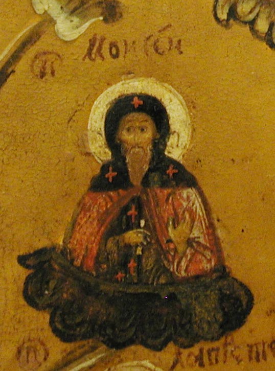 Древо Киево-Печерских святых (фрагмент). Икона. 1660-е года Из церкви Благовещения г. Углича