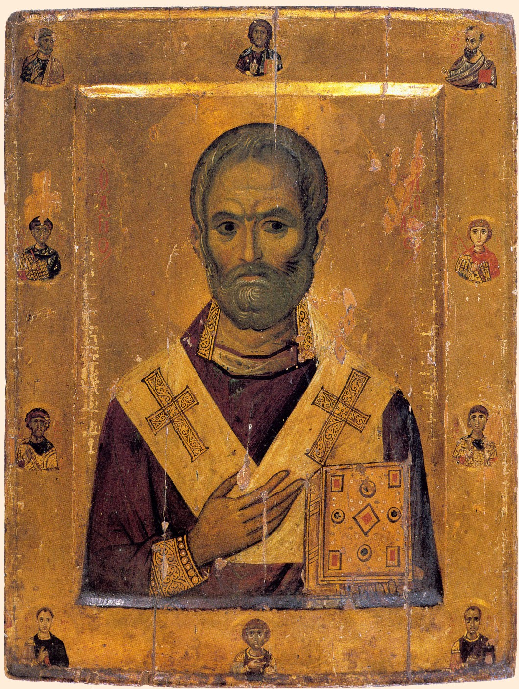 Святитель Николай Мирликийский. Икона, XX век. Синай