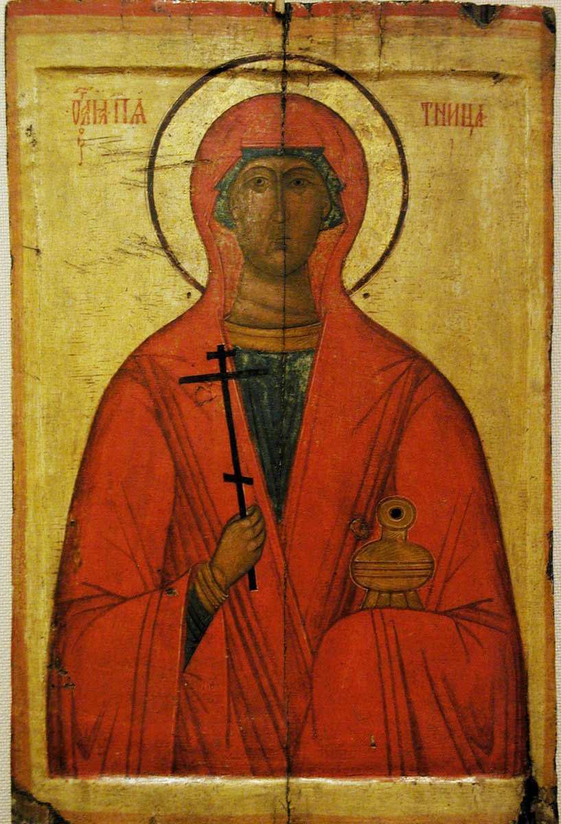 Великомученица Параскева Пятница. Икона,  XIV век. Новгород