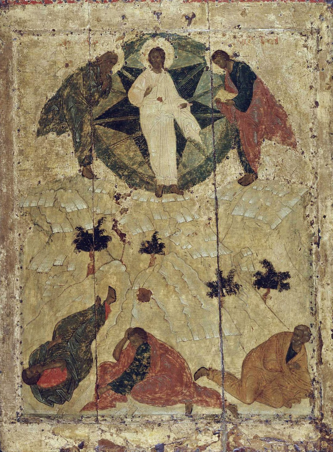 Преображение Господне. Икона, 1405 год. Иконописец Андрей Рублев
