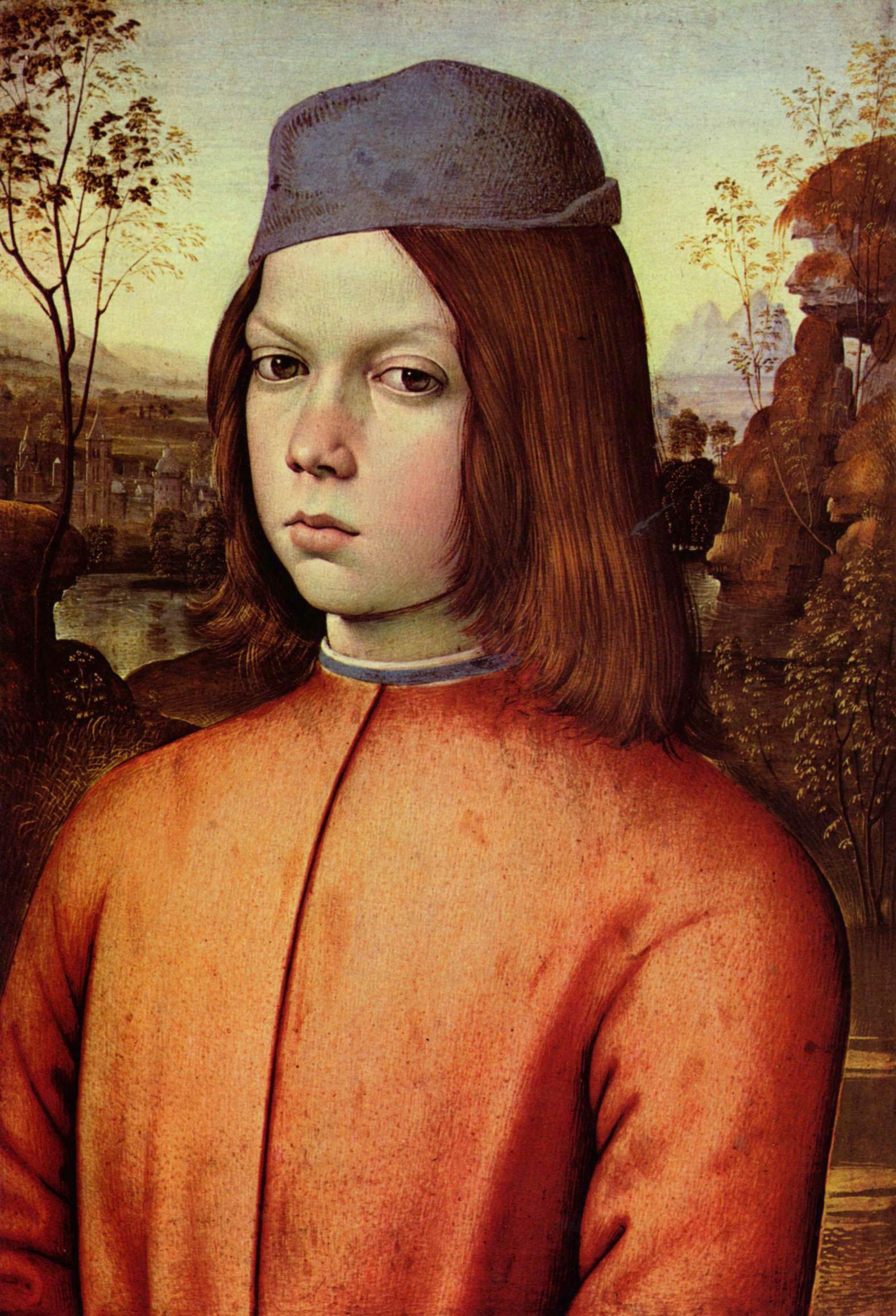 "Портрет мальчика" - итальянский художник Пинтуриккио (около 1454-1513)