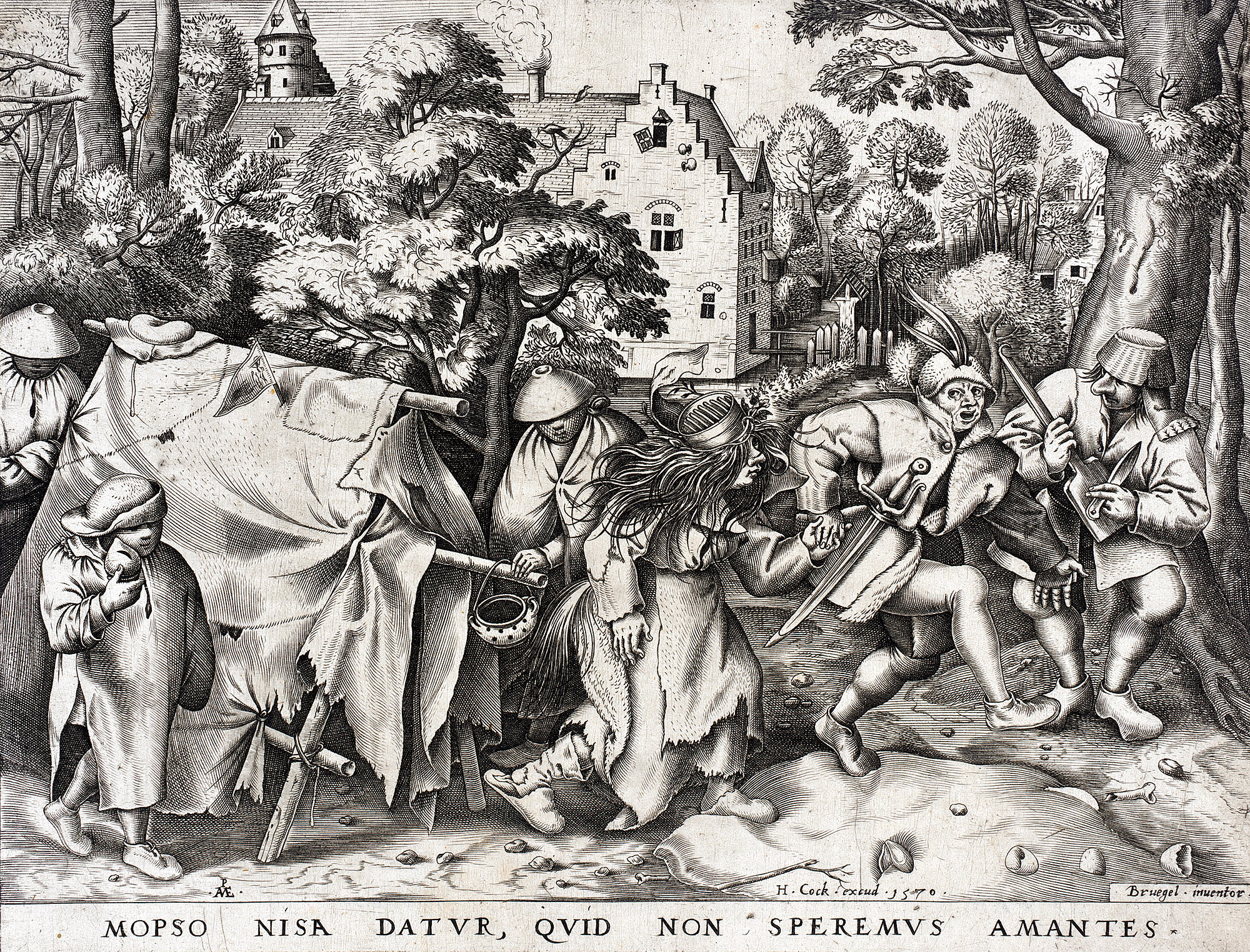 Свадьба Мопса и Нисы или Грязной Невесты. Питер ван дер Хейден, 1570