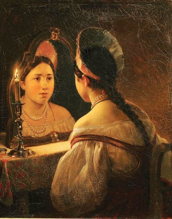 Карл Брюллов. "Гадающая Светлана", 1836