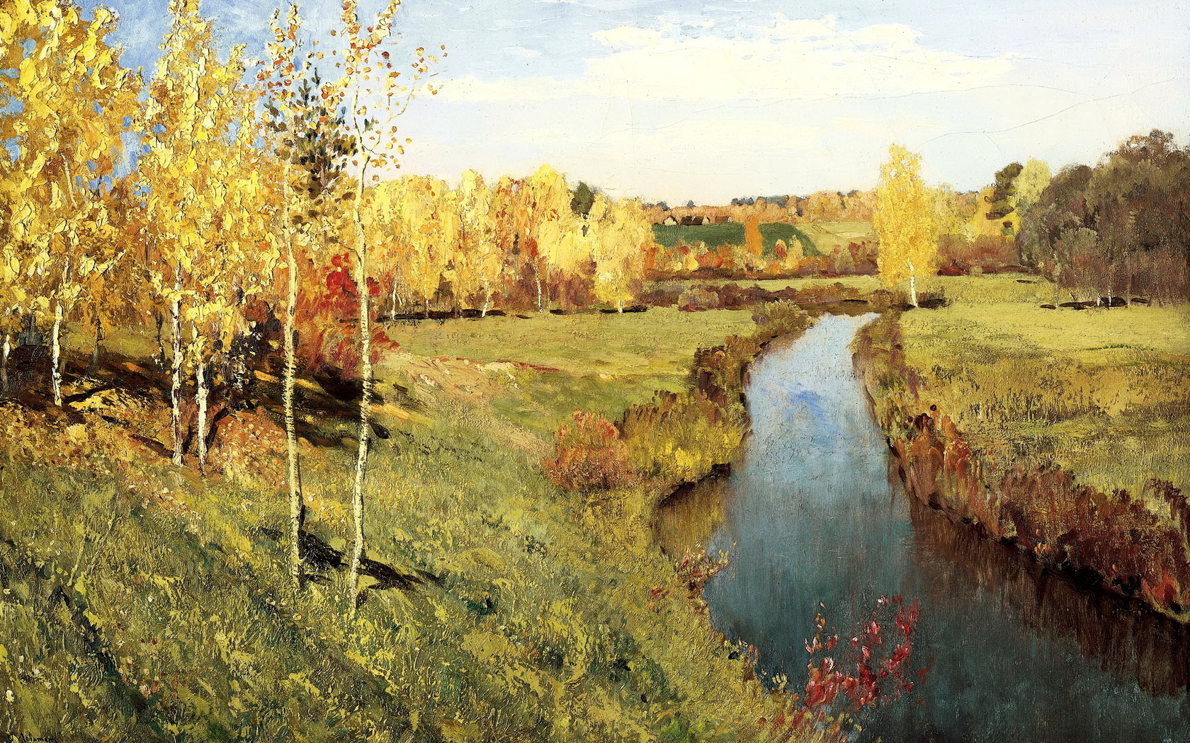 "Золотая осень". Исаак Левитан, 1895