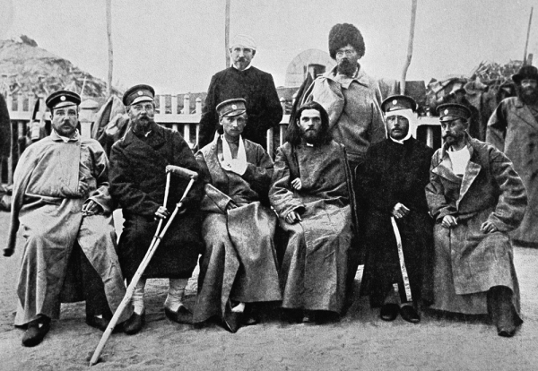 Раненые солдаты в Русско-японскую войну 1904 - 1905 гг.
