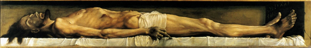 Мертвый Христос. Ханс Хольбейн Младший, XVI в.