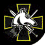Кощунственный символ "Опричного братства"  - песья голова на фоне креста